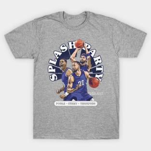 Steph Curry Klay Thompson & Jordan Poole Golden State Splash Party T-Shirt